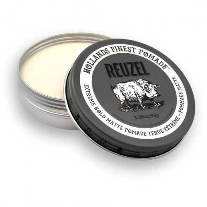 Modelująca matująca pomada do włosów na bazie wody Reuzel Extreme Hold Pomade Pig 95 g